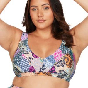 ARTESANDS‎ Salmagundi Multi Magritte Bikini Top New Size 14